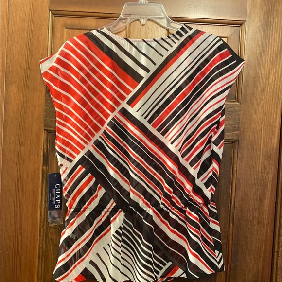 Women's Chaps Sheer Blouse Large NWT - Picture 3 of 5